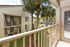 Balcony overlooking palm trees