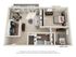 1 Bedroom - 932 SF