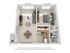 1 BEDROOM, 1 BATH - 672 SF