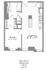 1-Bedroom 1-Bathroom | 581 sqft