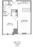 1-Bedroom 1-Bathroom | 626 sqft