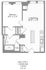 1-Bedroom 1-Bathroom | 633 sqft