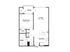 1 bed, 1 bath - 706 sf