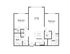 2 bed, 2 bath - 1020sf