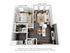 1-Bedroom 1-Bathroom | 644 sqft B