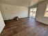 Living room with flooring installed
