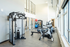 On-site fitness center at The Reserve student apartments near UW&ndash;Stevens Point