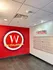 Entrance Red Mural located at the Collegiate