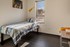 Furnished student bedroom at The Reserve in Stevens Point, WI