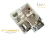 Camelback 1 Bedroom Floor plan 2