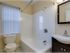 Full bath at Harvard Village Apartments in Adams Morgan