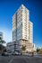 Vertical view at dusk of The Henry | Apartments in Tampa, FL