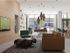 Lobby area with TV and desk space