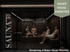 Luxurious Baker House Mansion sauna with sleek wooden interiors and modern lighting, showcasing premium amenities.