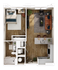 1BR/1BA - A1
