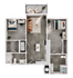 2 Bedroom | 2 Bathroom - B2-A