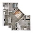 2BR/2BA - B3 - Furnished