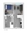 Modern apartment floor plan with one bedroom, cozy living area, stylish kitchen, and well-designed bathroom.