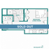 Sleek studio floor plan featuring a combined bedroom and living area, modern kitchen, and well-appointed bathroom, totaling 309 square feet.