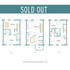 Chic multi-level floor plan featuring a bonus room, spacious living room, modern kitchen with a deck, and three well-appointed bedrooms.