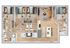Modern floor plan showcasing 3 spacious bedrooms, an inviting open-concept living and dining area, elegant kitchen with island seating, and luxurious bathrooms.