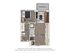Chic floor plan showcasing 1-bedroom apartment with modern kitchen, cozy living room, spacious bath, and private patio/balcony.