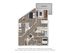 Modern apartment floor plan featuring 2 bedrooms, an elegantly designed kitchen, open living room, and a private patio/balcony.