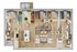 Spacious 3-bedroom apartment floor plan with modern open-concept design, featuring a stylish kitchen, elegant living area, two luxurious bathrooms, and a cozy balcony.