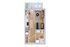 Contemporary studio apartment floor plan featuring an open layout with a cozy bedroom, sleek kitchen, modern living area, compact bathroom, and private balcony.
