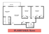 Modern floor plan highlighting an open-concept living and dining area, two spacious bedrooms, a well-equipped kitchen, and a delightful balcony. Flash Sale: Only $700!