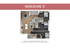 Contemporary apartment floor plan with 3 bedrooms, open living area, and modern kitchen, featuring stylish layout.