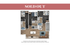 Modern floor plan showcasing a stylish 3-bedroom apartment with open-concept living area and contemporary kitchen.