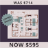 Exclusive floor plan offer: 1766 sq ft D1 layout with 4 bedrooms, open-concept living and dining, modern kitchen, and porch. Originally $714, now just $595&mdash;limited spots available!