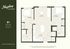 Chic B1 floor plan showcasing 2 bedrooms, 2 bathrooms, and an inviting living space in a 798 sq. ft. layout at Heyday Blacksburg.