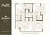 Elegant B4 Balcony floor plan with 2 bedrooms and 2 bathrooms, featuring a spacious kitchen and open living area, spanning 896 sq. ft.
