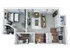 Inviting 3D floor plan featuring a cozy 1-bedroom apartment, stylish open-concept living area, modern kitchen with island, and a chic bathroom layout.
