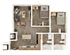 2BR/2BA - B2