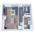 1BR/1BA