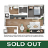 Modern 3D floor plan showcasing a one-bedroom apartment with open-concept living area, dining space, and stylish kitchen. Appealing layout offering comfort and functionality.