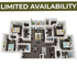 Modern and spacious 3-bedroom apartment floor plan with open-concept living area, sleek kitchen, and natural light. Limited availability.