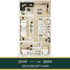 Modern 4-bedroom floor plan featuring a spacious open-layout living room and sleek kitchen, ideal for families. Special offer: $899 or $1,200 gift card.