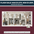 Modern floor plan showcasing four bedrooms, stylish kitchen, and cozy living area, available at a flash sale price.