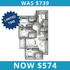 Limited time offer on a spacious floor plan featuring multiple bedrooms and bathrooms, modern kitchen, and inviting living areas, now priced at $574 from $739.