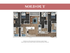 Modern floor plan featuring 4 bedrooms, 2 bathrooms, a sleek kitchen, and a cozy living space with a balcony, perfect for stylish urban living.