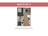 Chic 1-bedroom apartment floor plan with an open living space, modern kitchen, and convenient in-unit laundry.