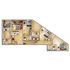 Modern floor plan with three spacious bedrooms, open-plan living and dining area, and a sleek kitchen.