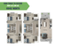 Modern two-story floor plan with 3 spacious bedrooms, 2.5 luxurious baths, an inviting open-concept kitchen, and a cozy living/dining area leading to a charming patio and porch. Affordable rent starting at $849 per month.