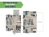 Modern two-story floor plan offering 3 bedrooms, spacious living/dining area, and an open kitchen with patio access. Sign today to secure rent as low as $849/month.