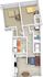 Charming 2D floor plan showcasing two cozy bedrooms, a modern kitchen, and an inviting living area, offering a perfect blend of comfort and style.