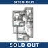 Modern floor plan showcasing 3 spacious bedrooms, a stylish living area, and a sleek kitchen. Sold out design, perfect for comfort and elegance.